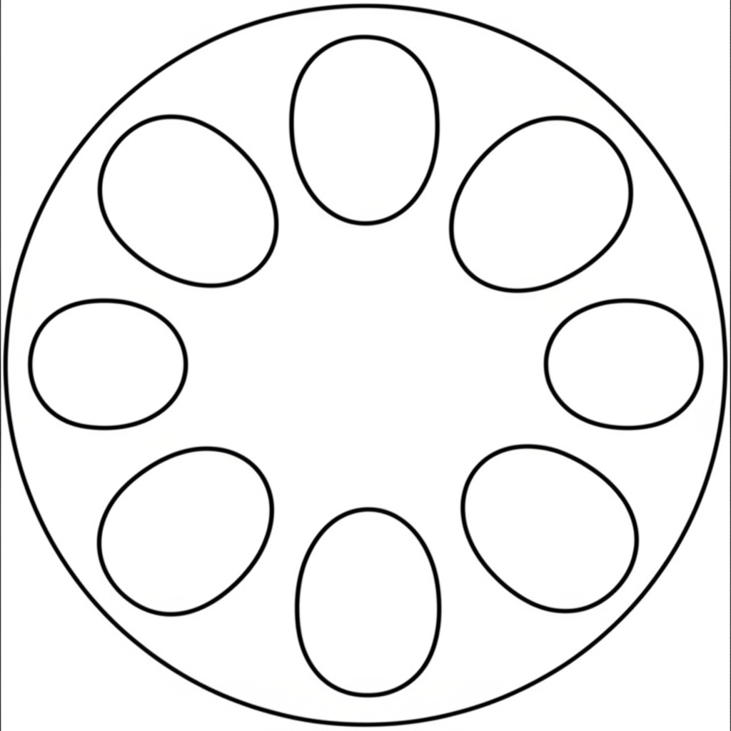 Clean steelpan outline with curved note sections